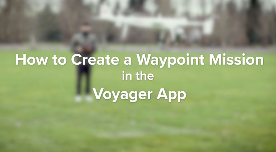 Dragonfish Voyager App - Waypoint Mission Setting