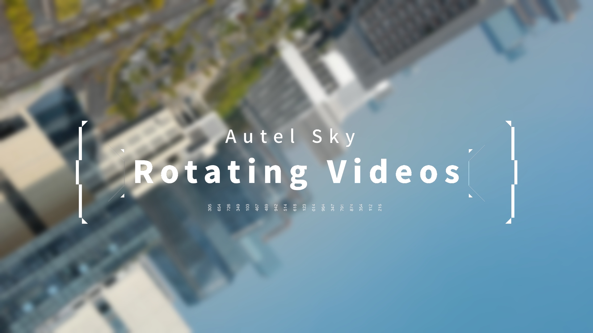 Autel Sky App - Rotating Videos